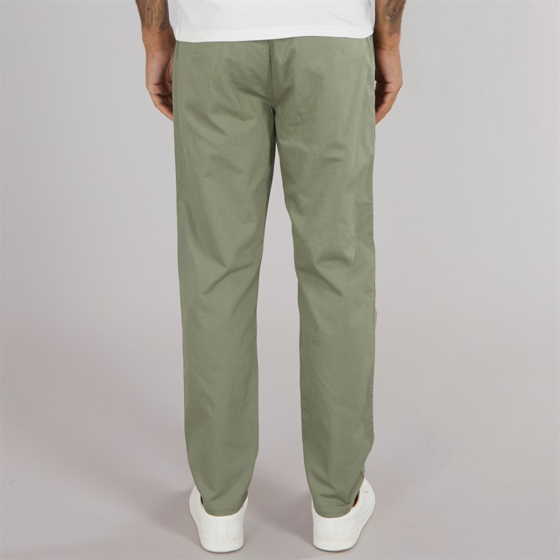 Tommy Jeans Mens Isaac Hemp Blend Chinos Aruba Green