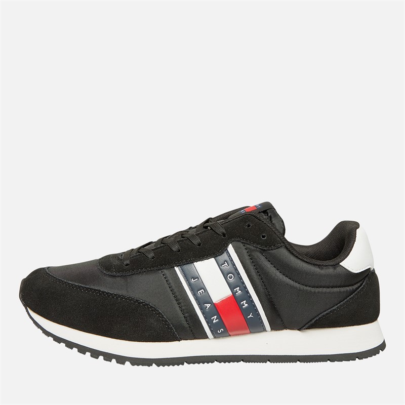 Tommy Jeans Mens TJ Low Top Trainers Black - Size 44