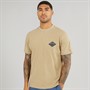 Tommy Jeans Mens TJ Varsity Graphic T-Shirt Relic Tan