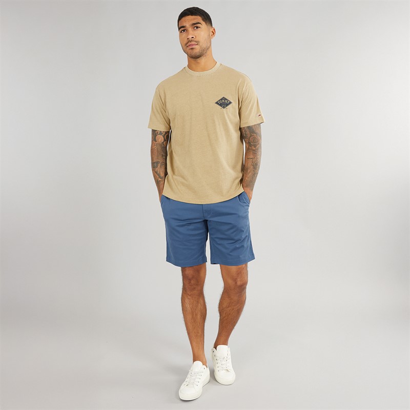 Tommy Jeans Mens TJ Varsity Graphic T-Shirt Relic Tan