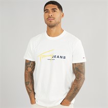 Tommy Jeans Mens TJ Regular T-Shirt Ecru