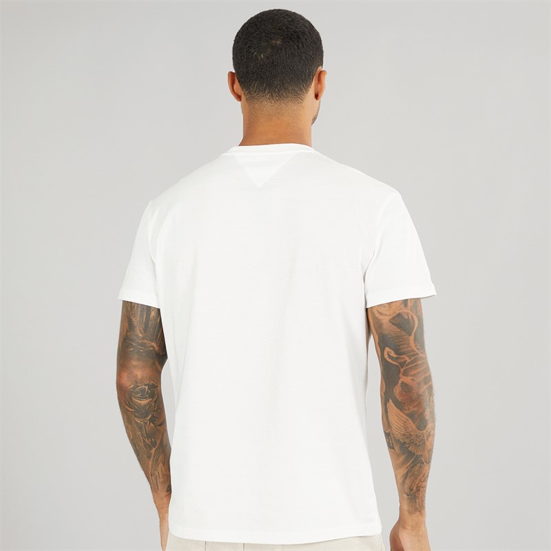 Tommy Jeans Mens TJ Regular T-Shirt Ecru