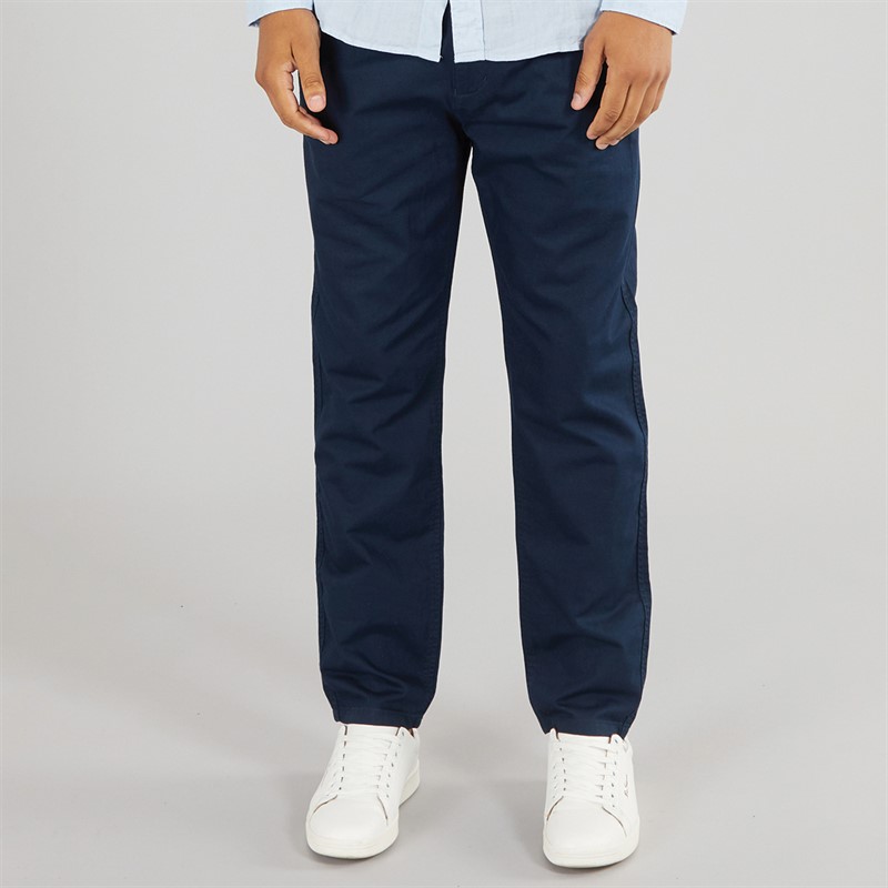 Tommy Jeans Mens Isaac Hemp Blend Chinos Dark Night Navy - Size L