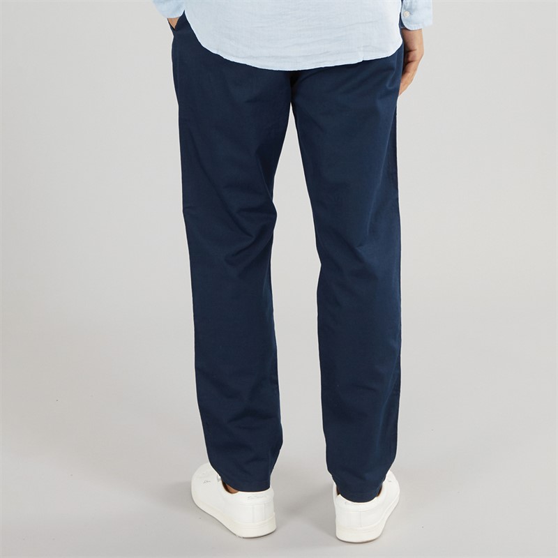 Tommy Jeans Mens Isaac Hemp Blend Chinos Dark Night Navy