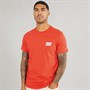 Tommy Jeans Mens Slim Bubble Print T-Shirt Bright Vermillion