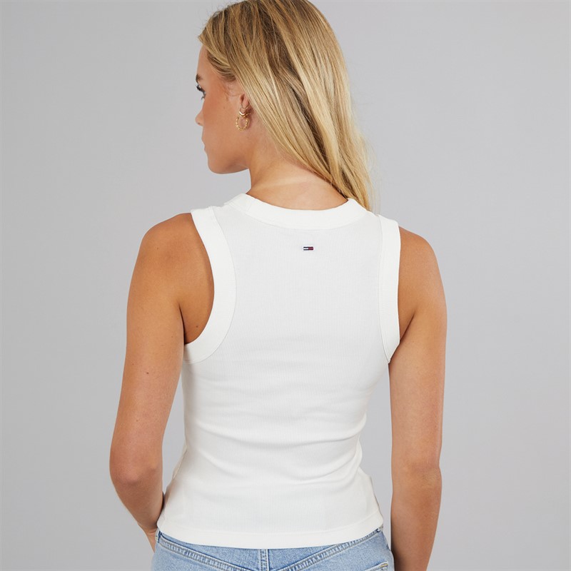 Tommy Jeans Womens Bubble Vest Ecru