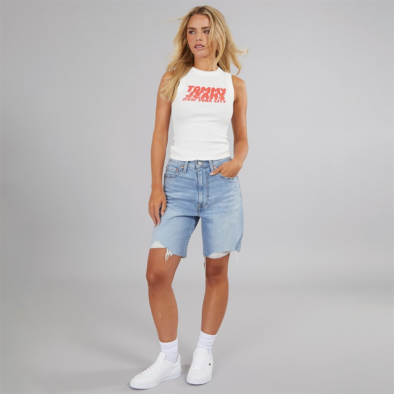 Tommy Jeans Womens Bubble Vest Ecru