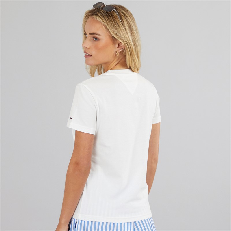 Tommy Jeans Womens Bubble T-Shirt Ecru