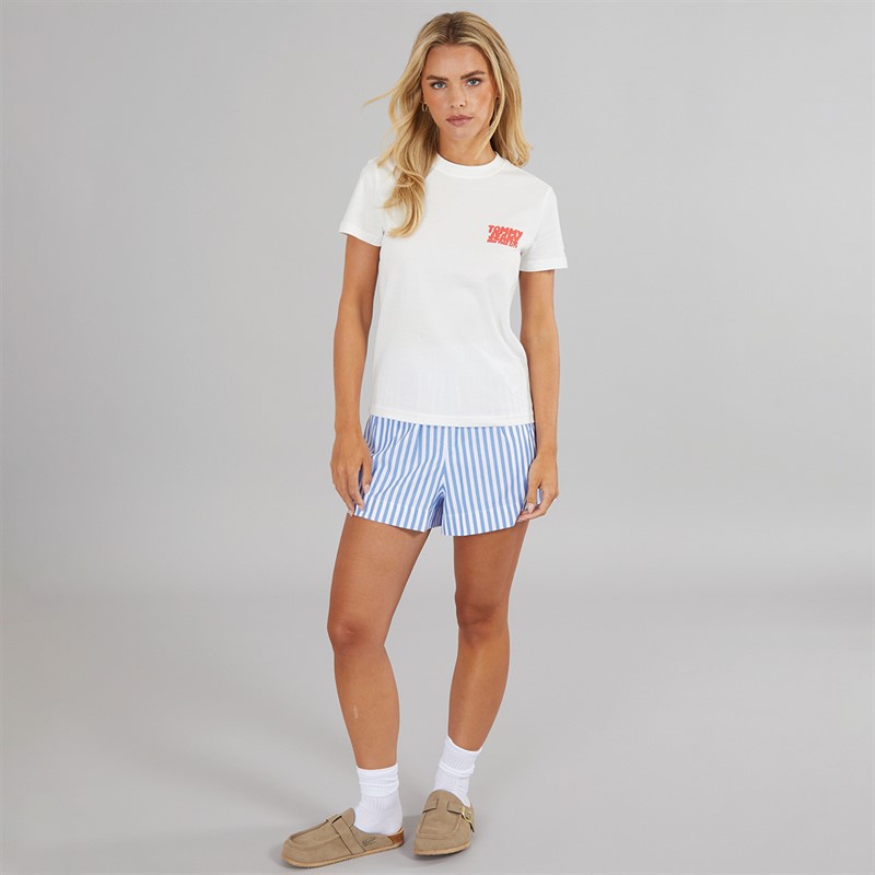 Tommy Jeans Womens Bubble T-Shirt Ecru
