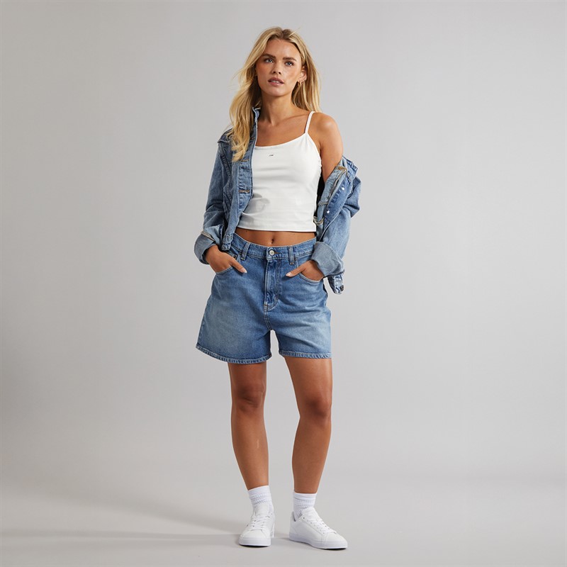 Tommy Jeans Womens Mom Shorts Denim Medium