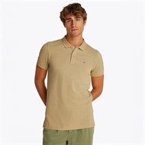 Tommy Jeans Polo Coupe Slim Patte de Boutonnage Homme - Relic Tan