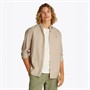 Tommy Jeans Chemise à Manches Longues en Lin Mélangé Homme - Relic Tan