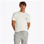 Tommy Jeans T-shirt Drapeau Paisley Homme Écru