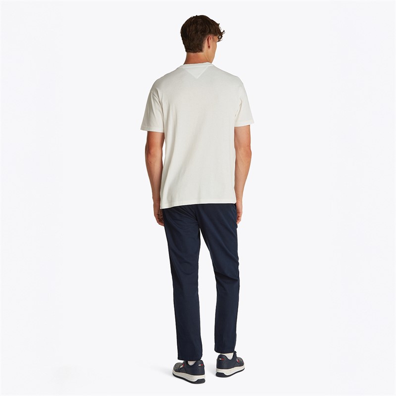 Tommy Jeans Heren Paisley Vlag T-Shirt Ecru