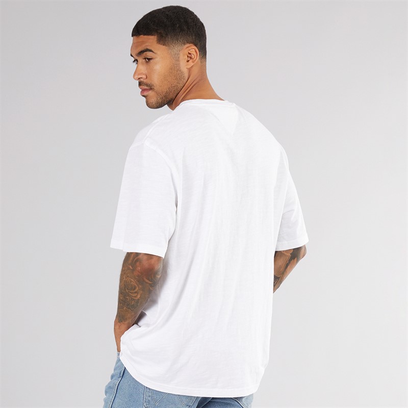 Tommy Jeans Mens 90s Logo T-Shirt White
