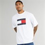 Tommy Jeans Mens Skate Flag T-Shirt White