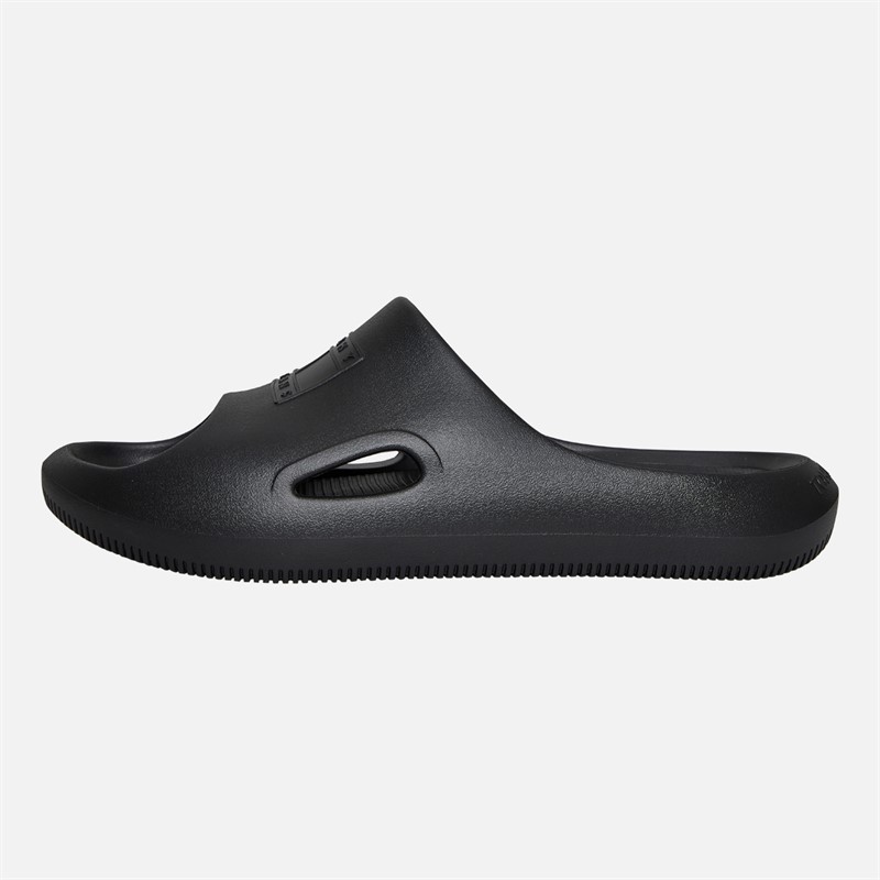Tommy Jeans Mens Cut Out Embossed Sliders Black