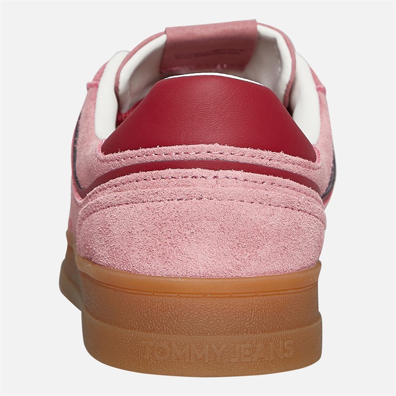 Tommy Jeans Womens Greenwich Suede Trainers Tahiti Berry