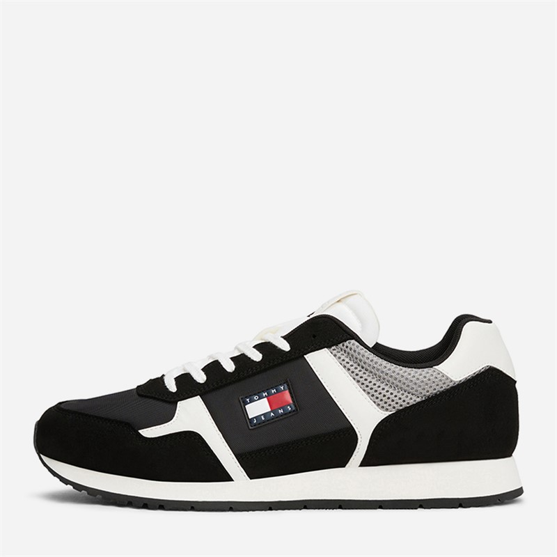 Tommy Jeans Mens Runner Trainers Black