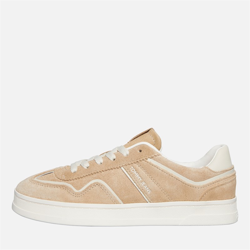 Tommy Jeans Womens Greenwich Suede Trainers Gentle Gold