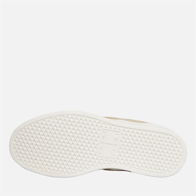 Tommy Jeans Womens Greenwich Suede Trainers Gentle Gold