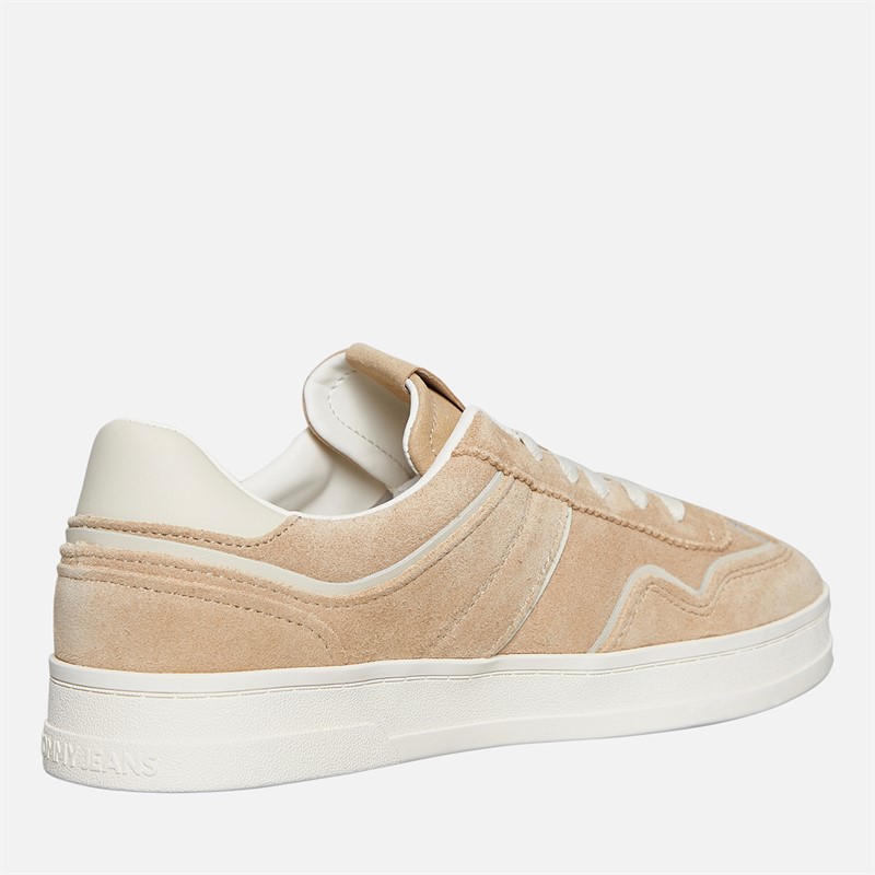Tommy Jeans Womens Greenwich Suede Trainers Gentle Gold