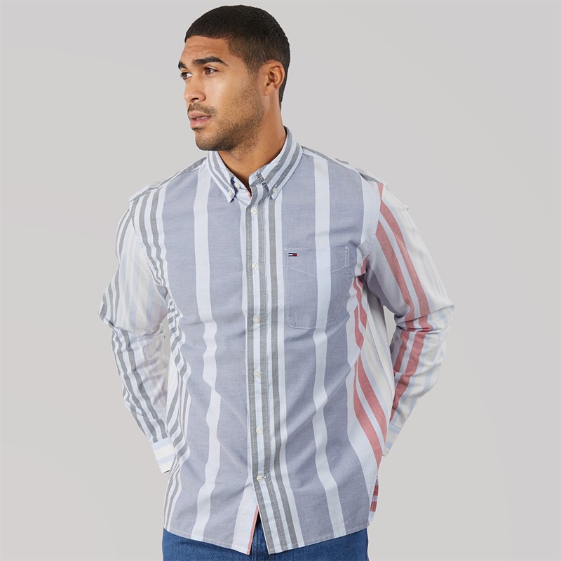 Tommy Jeans Mens Oxford Fun Stripe Shirt