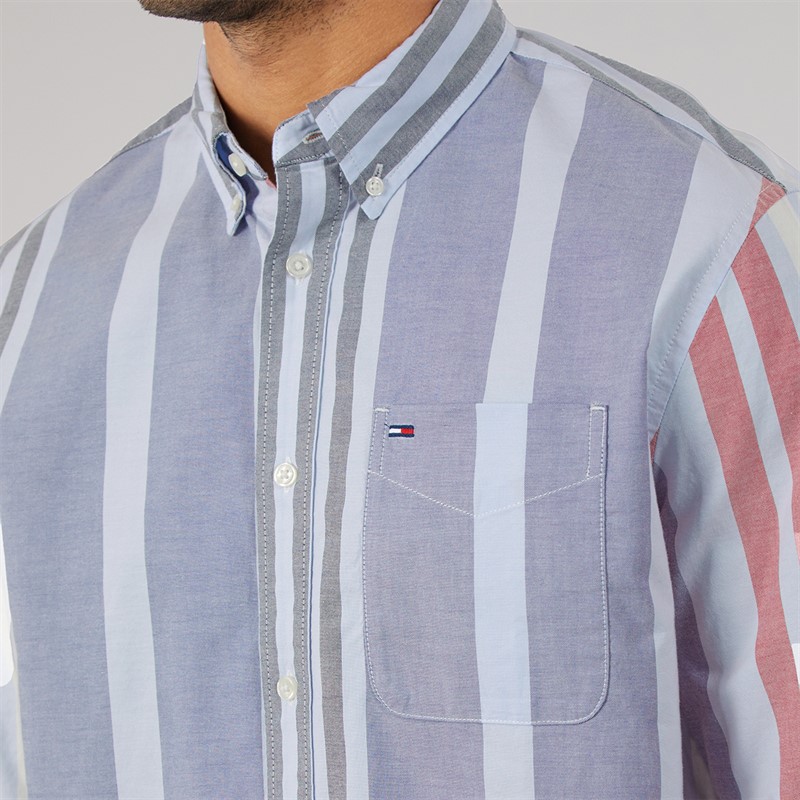 Tommy Jeans Mens Oxford Fun Stripe Shirt