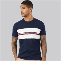 Tommy Jeans Mens Tape T-Shirt Dark Night Navy