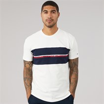 Tommy Jeans Mens Tape T-Shirt Ancient White