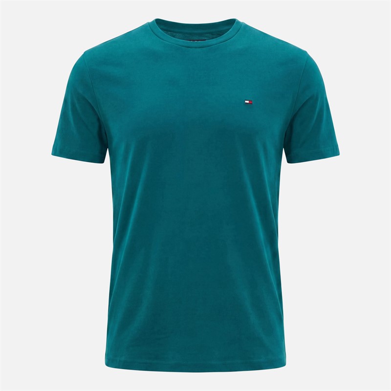 Tommy Jeans Mens Three Pack Slim T-Shirts Polar Teal/Ecru/Black