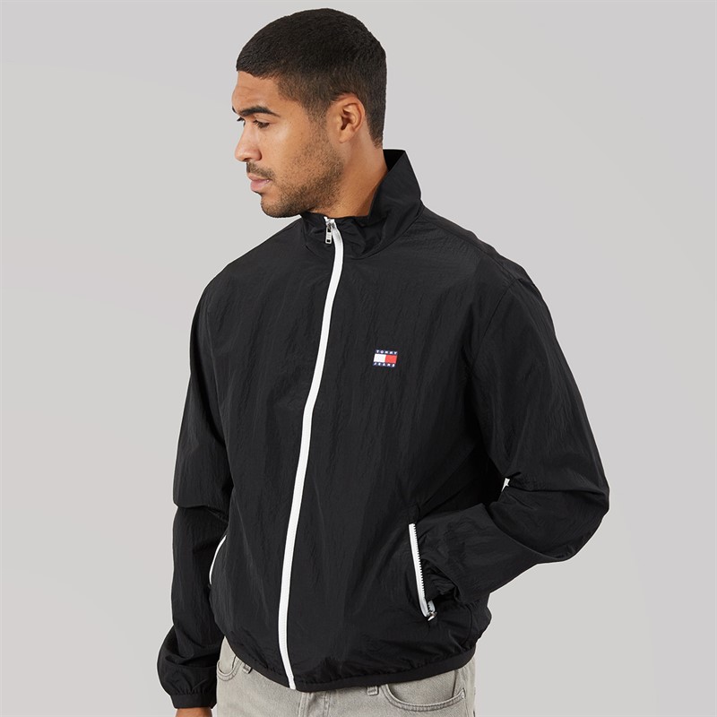 Tommy Jeans Mens Ripstop Essential Jacket Black