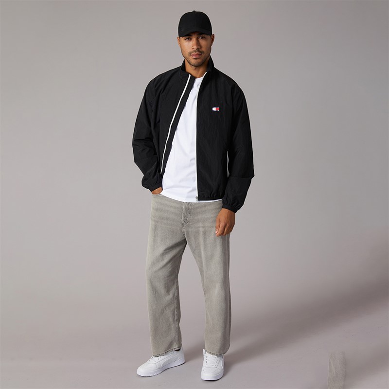 Tommy Jeans Mens Ripstop Essential Jacket Black