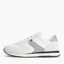 Tommy Jeans Mens EVA Mix Runner Trainers Ecru