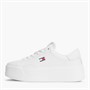 Tommy Jeans Womens Platform Logo Trainers Ecru