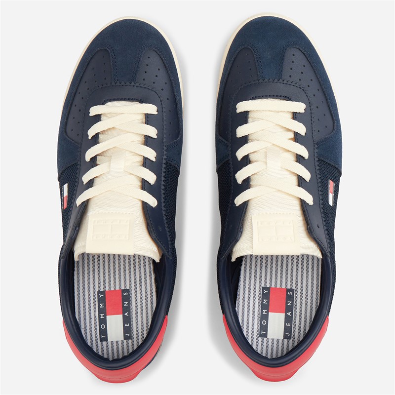 Tommy Jeans Mens Retro Runner Cleated Trainers Dark Night Navy