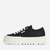 Tommy Jeans Womens Platform Cleated Trainers Black