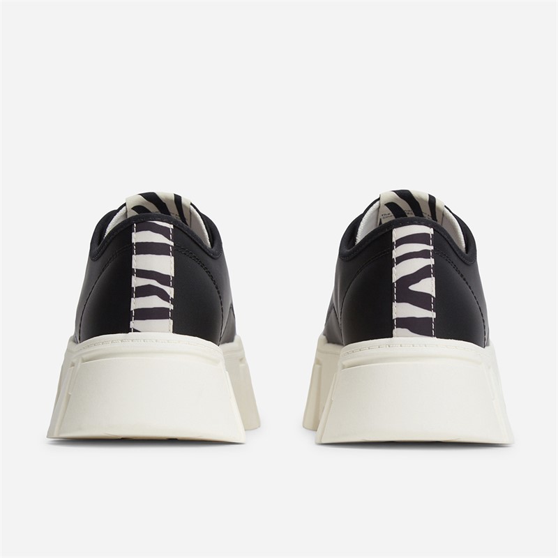 Tommy Jeans Womens Platform Cleated Trainers Black