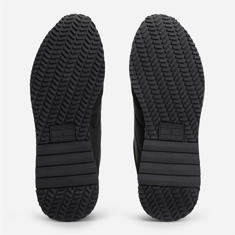 Tommy Jeans Mens EVA Mix Runner Trainers Black