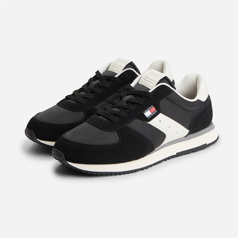 Tommy Jeans Mens EVA Mix Runner Trainers Black