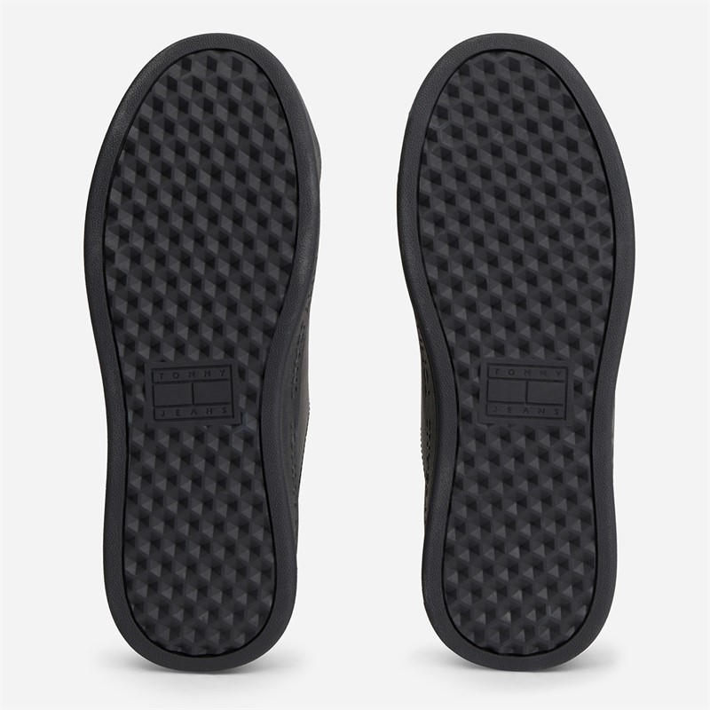 Tommy Jeans Womens Platform Logo Trainers Black