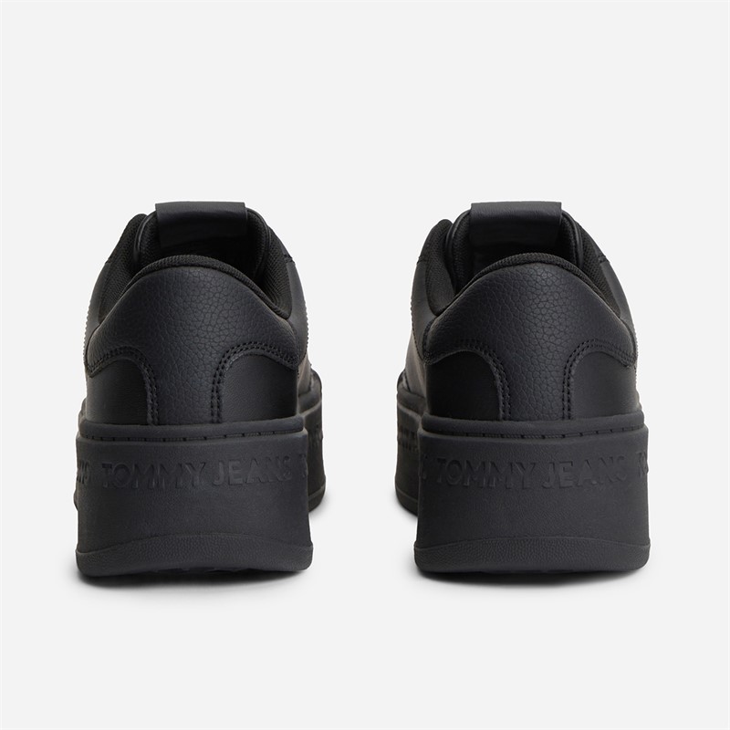 Tommy Jeans Womens Platform Logo Trainers Black