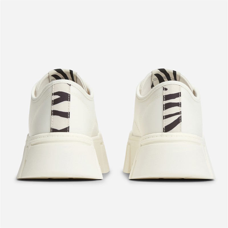 Tommy Jeans Womens Platform Cleated Trainers Ivory