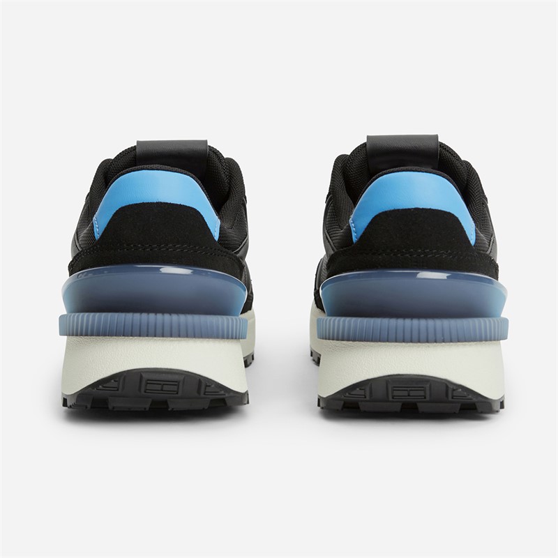 Tommy Jeans Mens Technical Runner Trainers Black