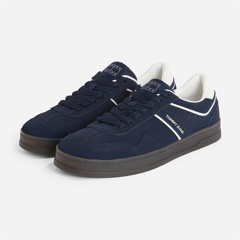 Tommy Jeans Mens The Greenwich Suede Trainers Dark Night Navy