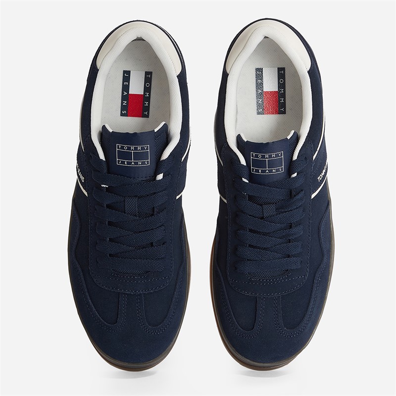 Tommy Jeans Mens The Greenwich Suede Trainers Dark Night Navy