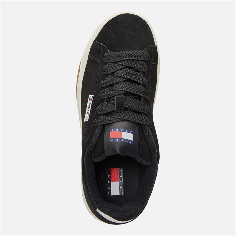 Tommy Jeans Womens Skate Trainers Black