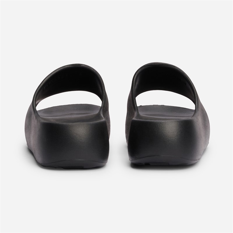 Tommy Jeans Womens Flatform Pool Sliders Black