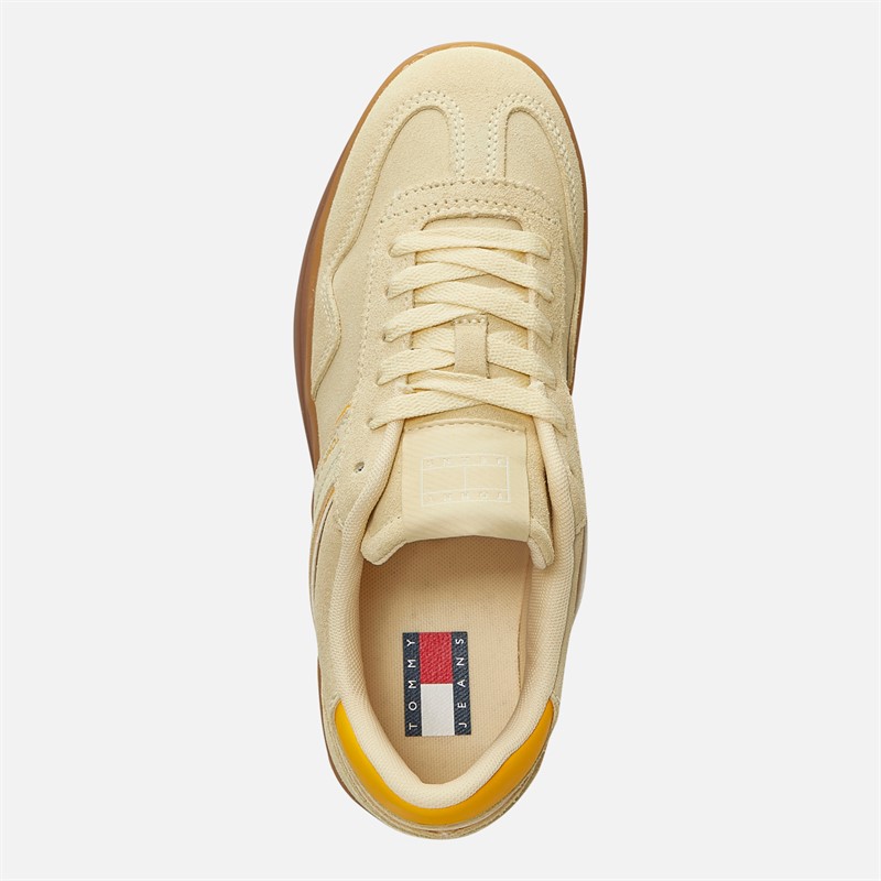 Tommy Jeans Womens The Greenwich Flatform Trainers Frozen Custard