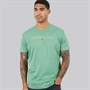 Tommy Jeans Mens Linear Logo T-Shirt Bahama Green